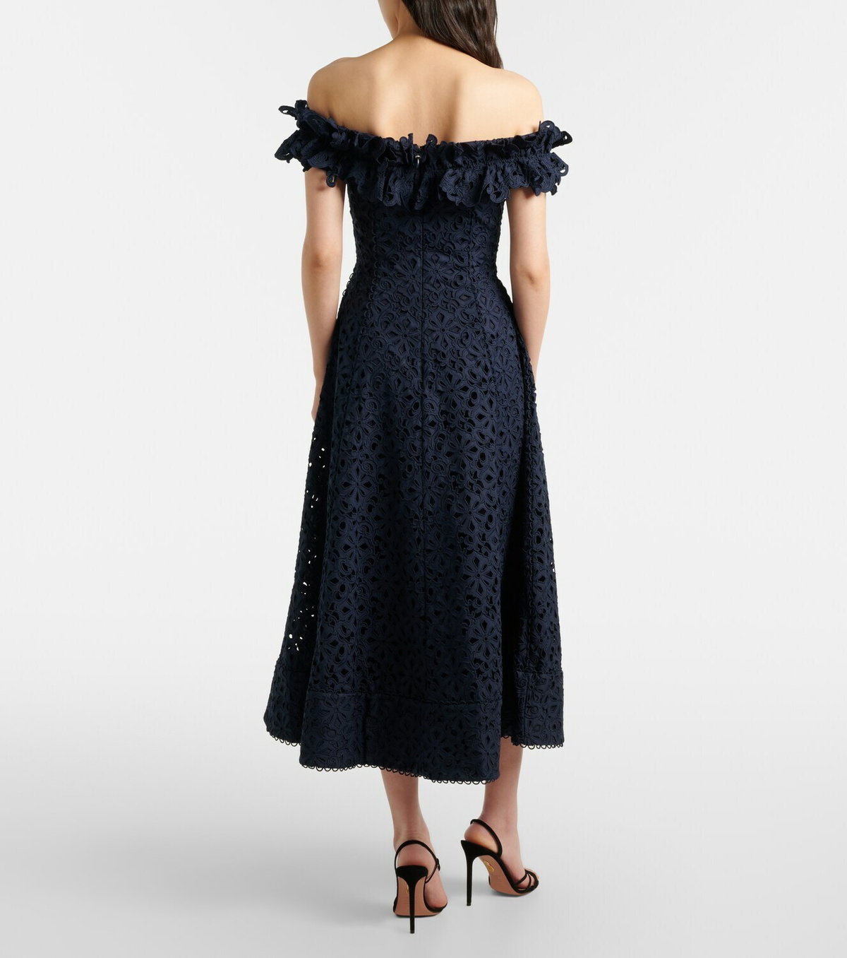 Rebecca Vallance Antalya broderie anglaise midi dress