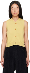Cordera Yellow Merino Wool Vest