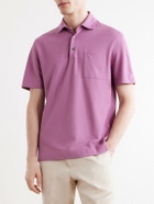 Zegna - Cotton-Jersey Polo Shirt - Pink