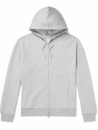 Brunello Cucinelli - Cotton-Blend Jersey Zip-Up Hoodie - Gray