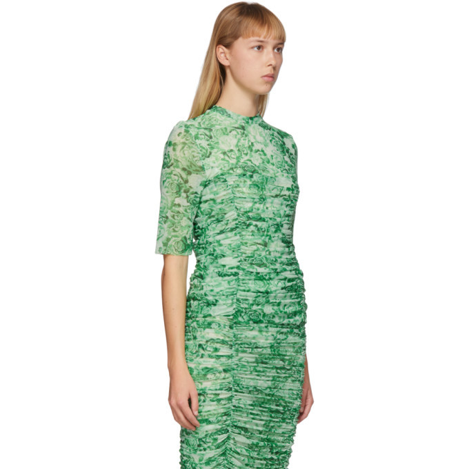ganni island green dress Allegra Print Shirt Dress main image 0