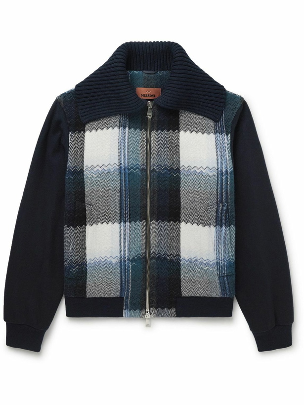 Photo: Missoni - Checked Wool Bomber Jacket - Black