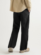 ROA - Straight-Leg Belted Cotton-Blend Shell Trousers - Black