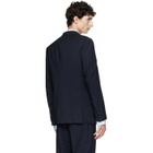 BOSS Navy Double-Breasted Blazer