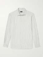 Zegna - Striped Silk Shirt - Green