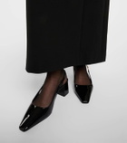 Versace Medusa '95 patent leather slingback pumps