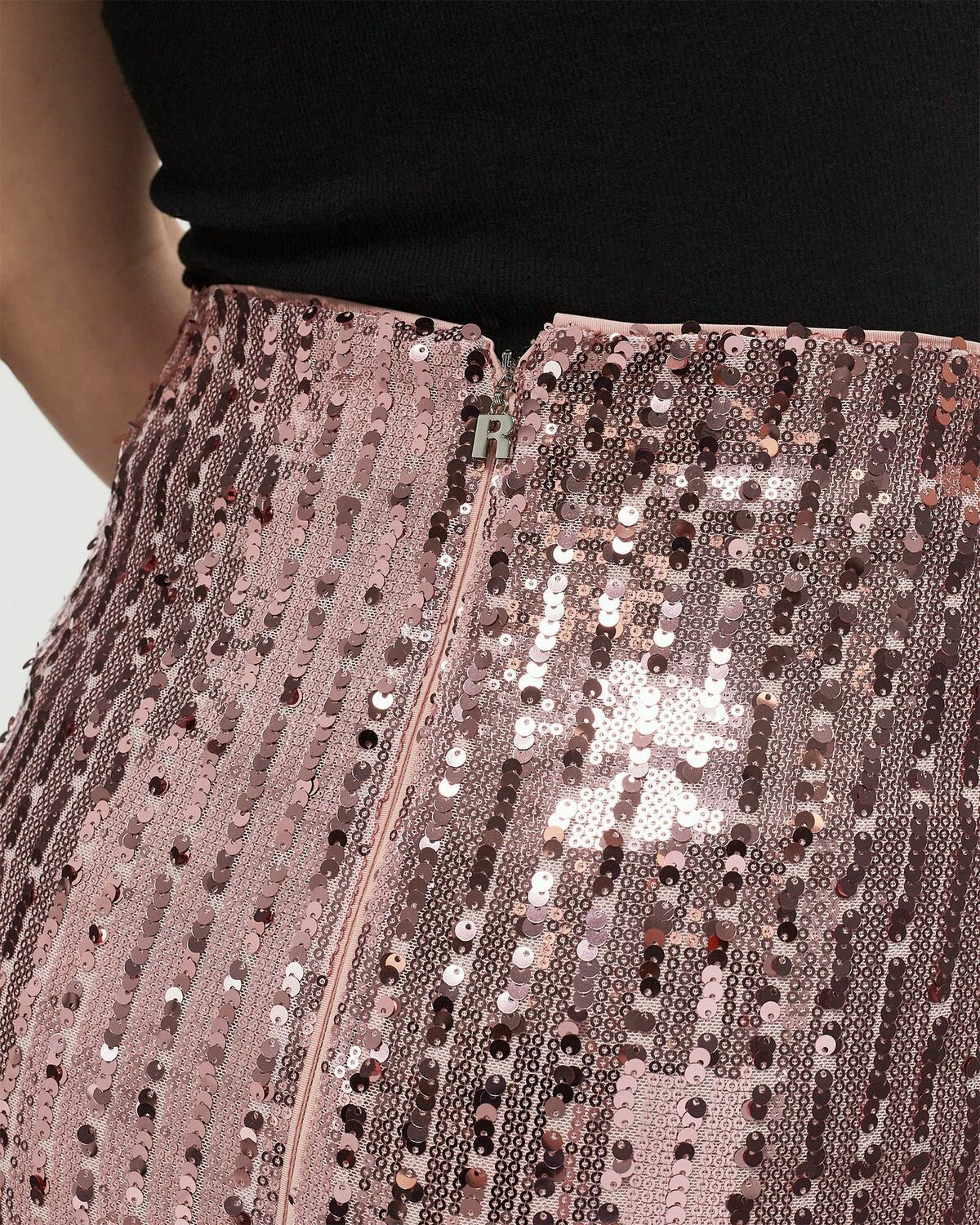 Rotate Birger Christensen Sequins Pencil Skirt Pink Skirts