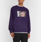 Undercover - Printed Loopback Cotton-Jersey Sweatshirt - Purple