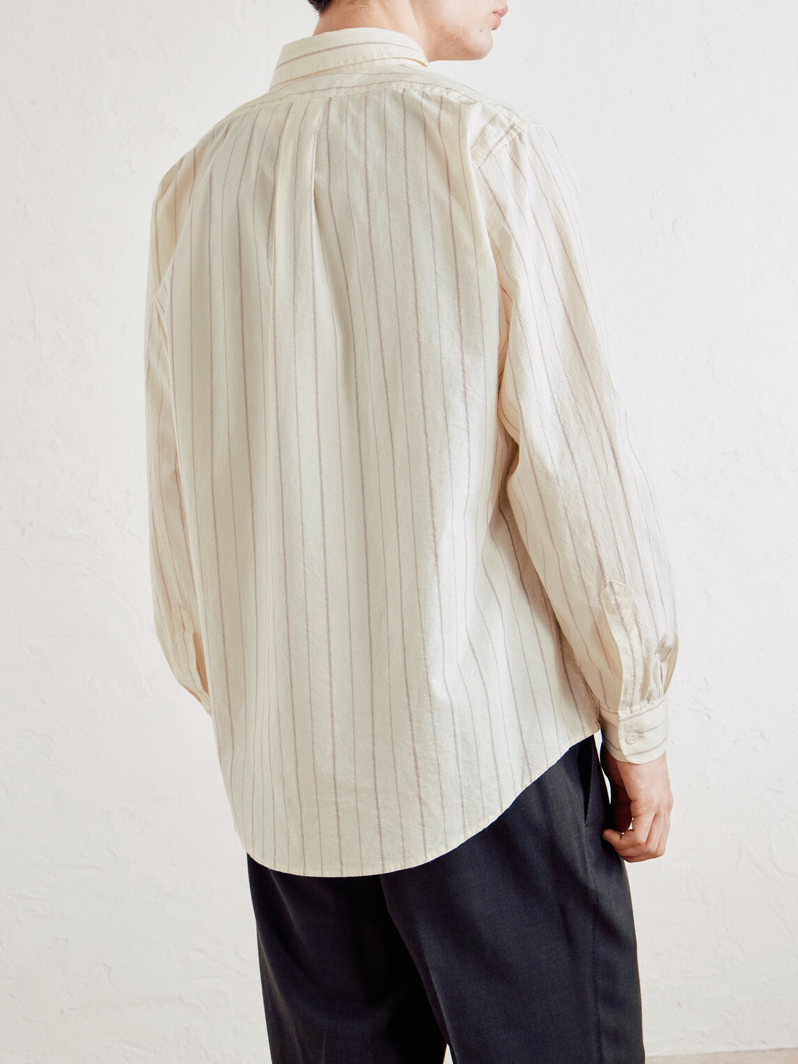 Barena - Camison Button-Down Collar Striped Cotton-Poplin Shirt - Neutrals