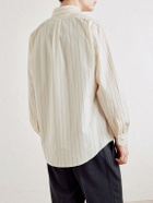 Barena - Camison Button-Down Collar Striped Cotton-Poplin Shirt - Neutrals