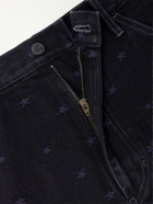 Needles - Painter Straight-Leg Embroidered Jeans - Black