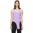 Daniel W. Fletcher Purple Leotard Tank Top