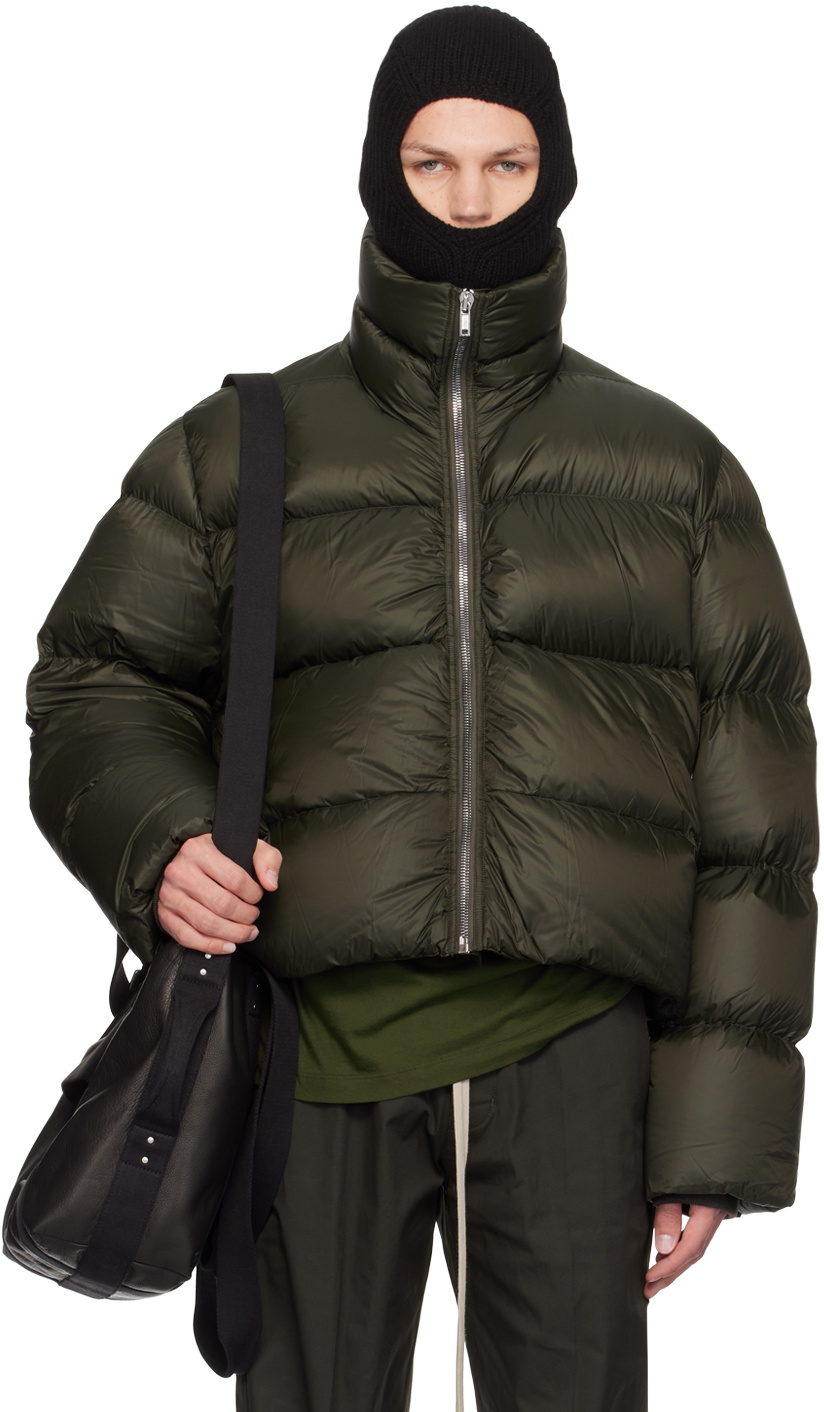 Rick Owens Green Turtle Down Jacket Rick Owens