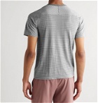 Nike Running - Ultra Slim-Fit Striped TechKnit T-Shirt - Gray