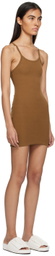 ÉTERNE Brown Tank Minidress