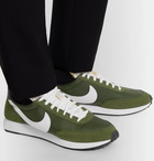 Nike - Air Tailwind 79 Leather-Trimmed Suede and Shell Sneakers - Green