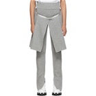Sacai Grey Wool Panel Trousers