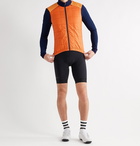 Cafe du Cycliste - Léonie Knit and Quilted Shell Jacket - Orange