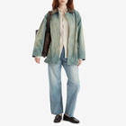 Auralee Women's Organic Cotton Duck Blouson in Ash Green