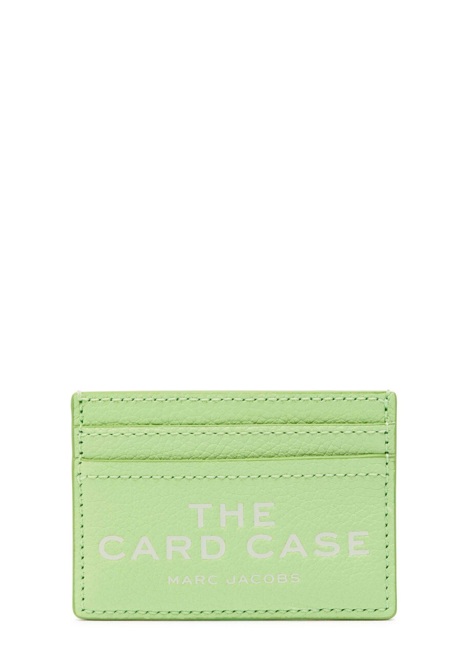 Marc Jacobs The Card Case Leather Card Holder - Mint - One Size