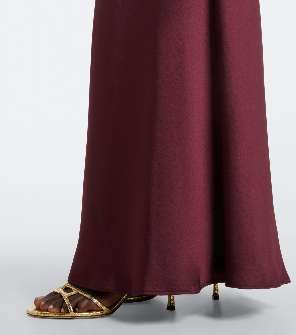 Simkhai Reannon halterneck satin gown