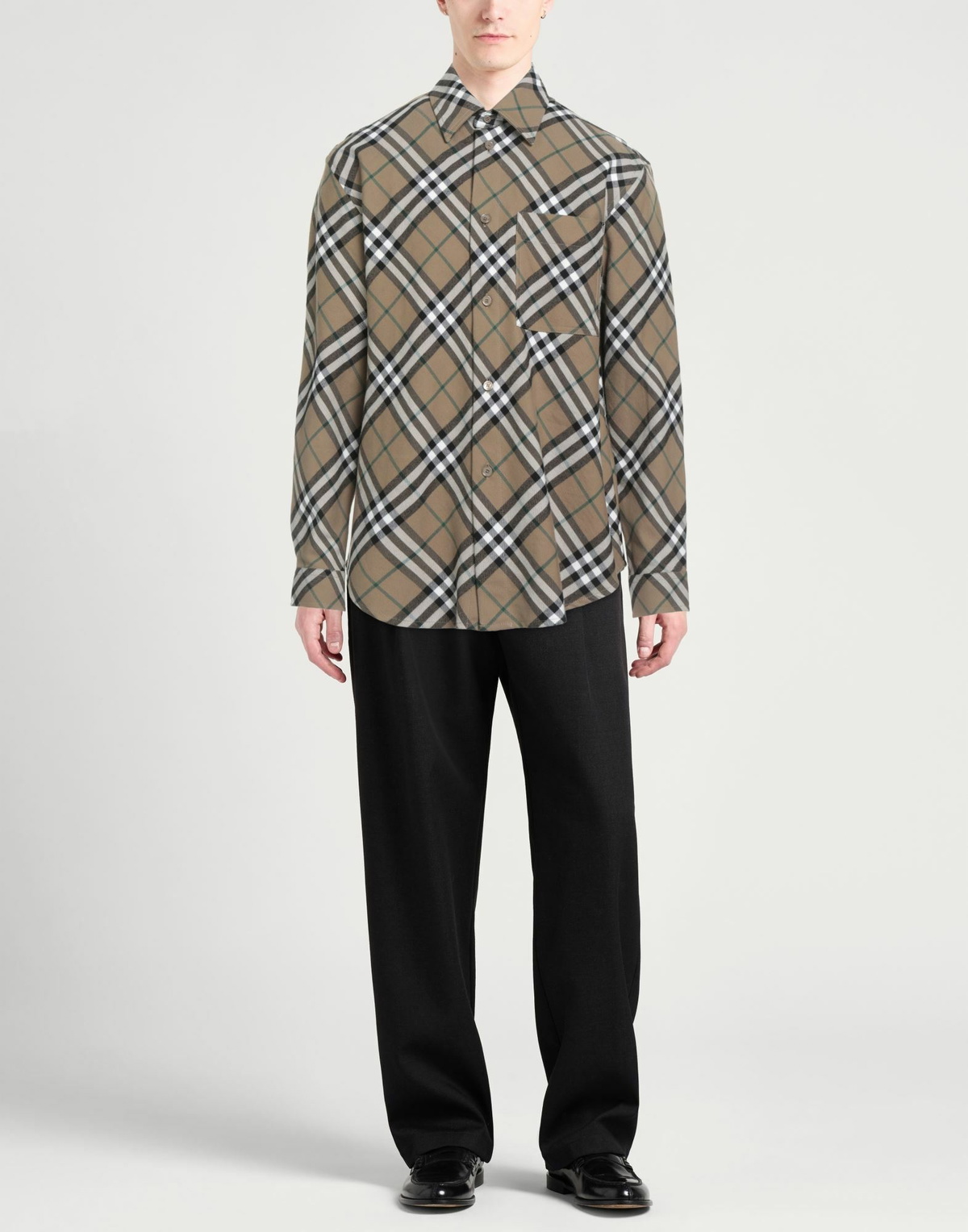 Burberry Mens Shirt Khaki