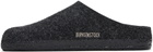 Birkenstock Gray Narrow Zermatt Slippers