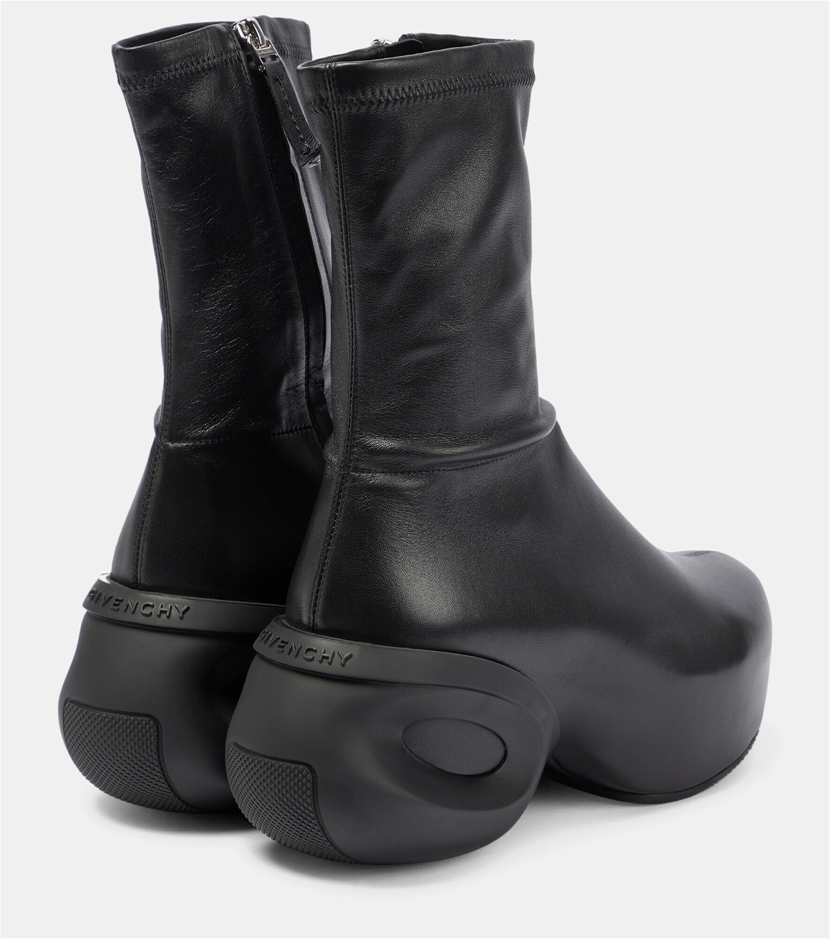 Givenchy - G leather clog ankle boots Givenchy