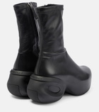 Givenchy - G leather clog ankle boots