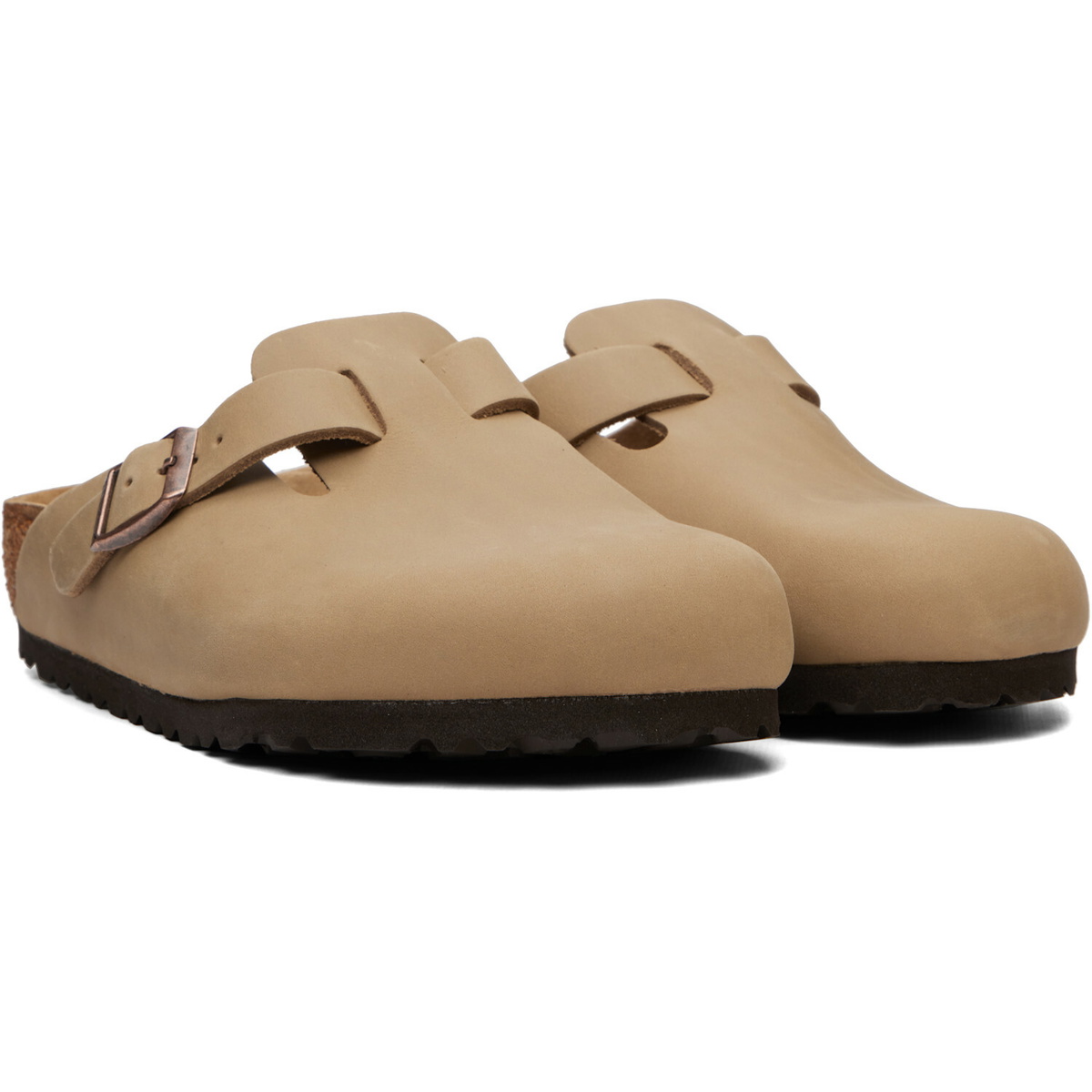 Birkenstock Brown Regular Boston Oiled Leather Loafers