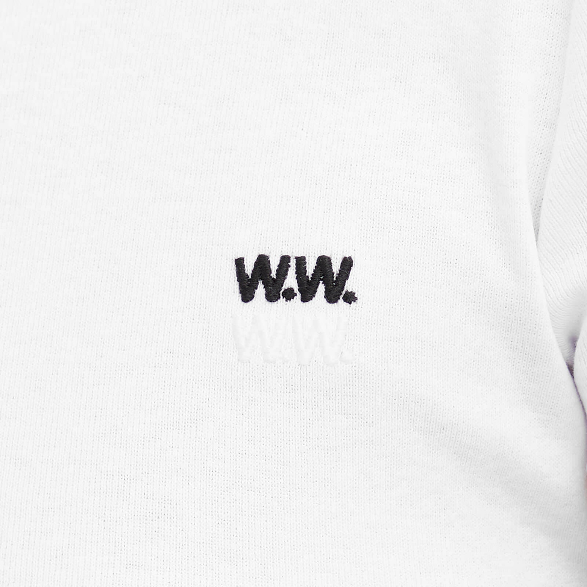 Wood Wood Women's Harley Double Logo Baby T-Shirt in White