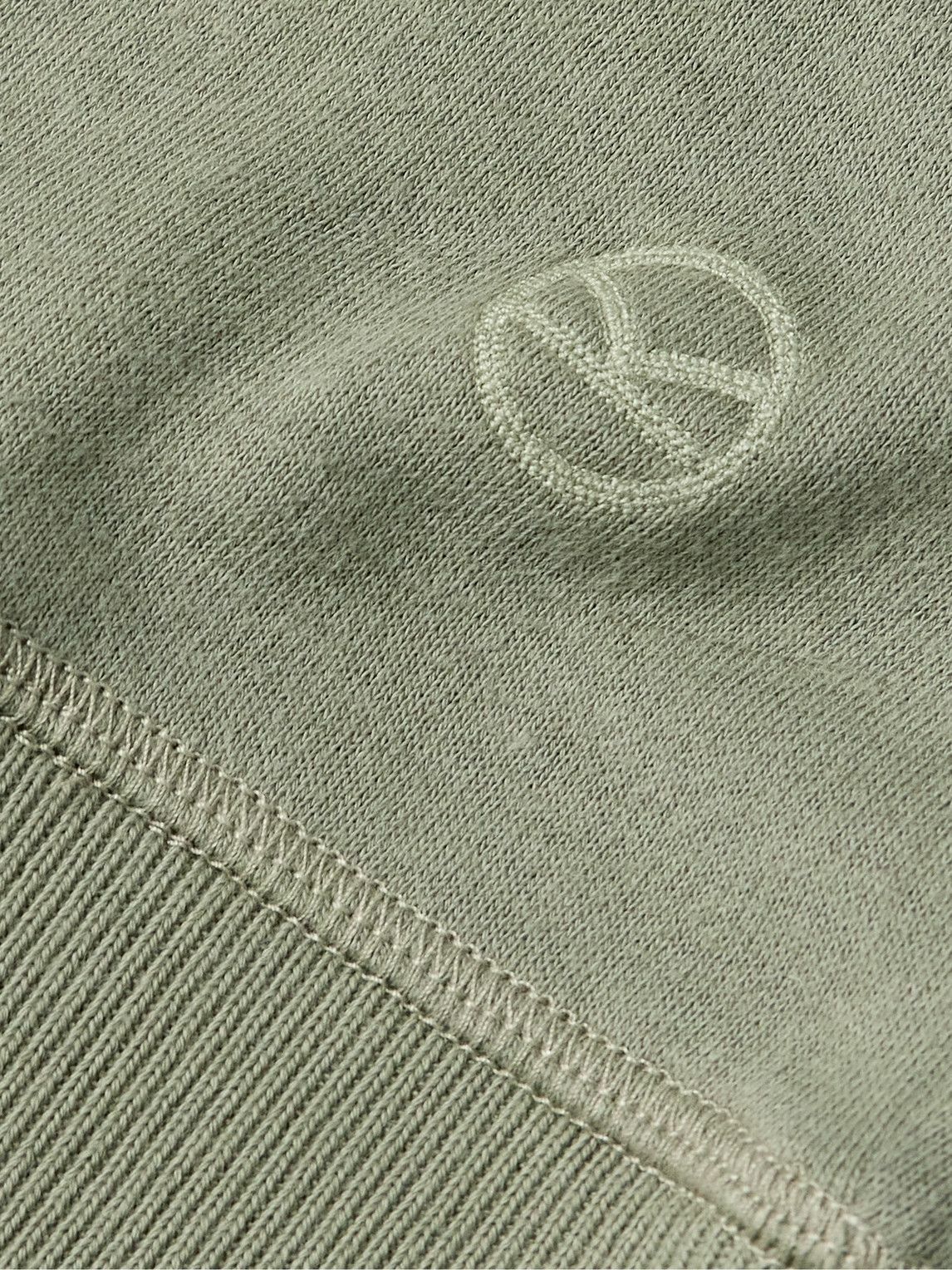 Kingsman - Logo-Embroidered Cotton and Cashmere-Blend Jersey Sweatshirt - Green