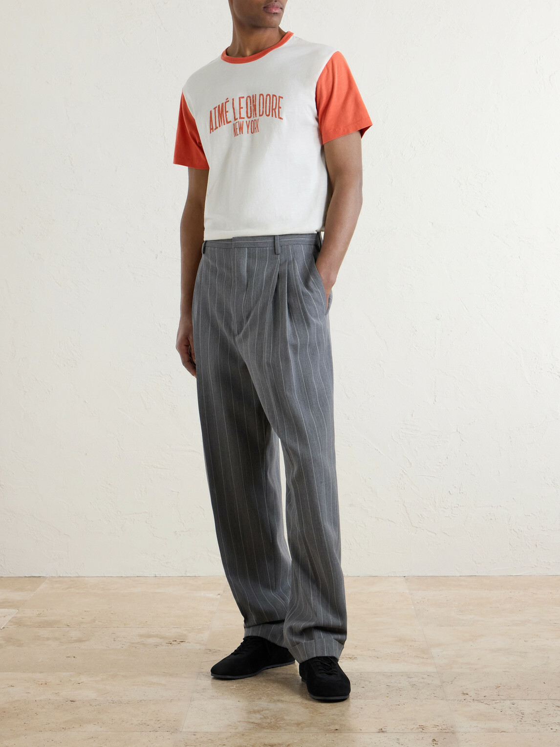 Aimé Leon Dore - Logo-Print Cotton-Jersey T-Shirt - Red