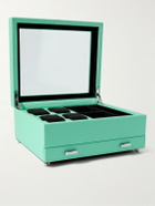 WOLF - Porter Cross-Grain Vegan Leather Watch and Jewellery Box