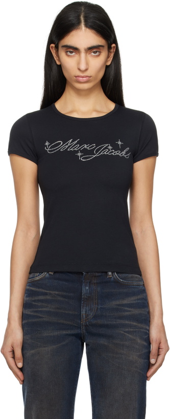 Photo: Marc Jacobs Black Charm Logo Shrunken T-shirt