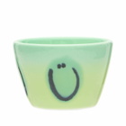Frizbee Ceramics Super Cup Kawaii - 75ml in Light Green Pomme Gradient Smile 
