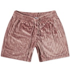 Adidas Men's Contempo Pleated Fleece Short in Wonder Oxide