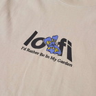 Lo-Fi Men's Garden Logo T-Shirt in Sand