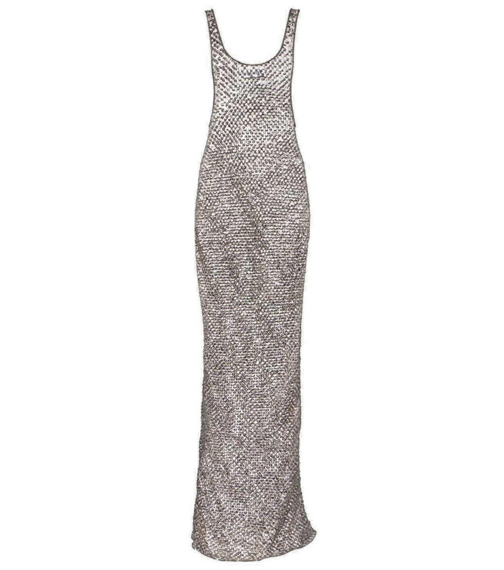 Photo: The Attico Fishnet sequined gown