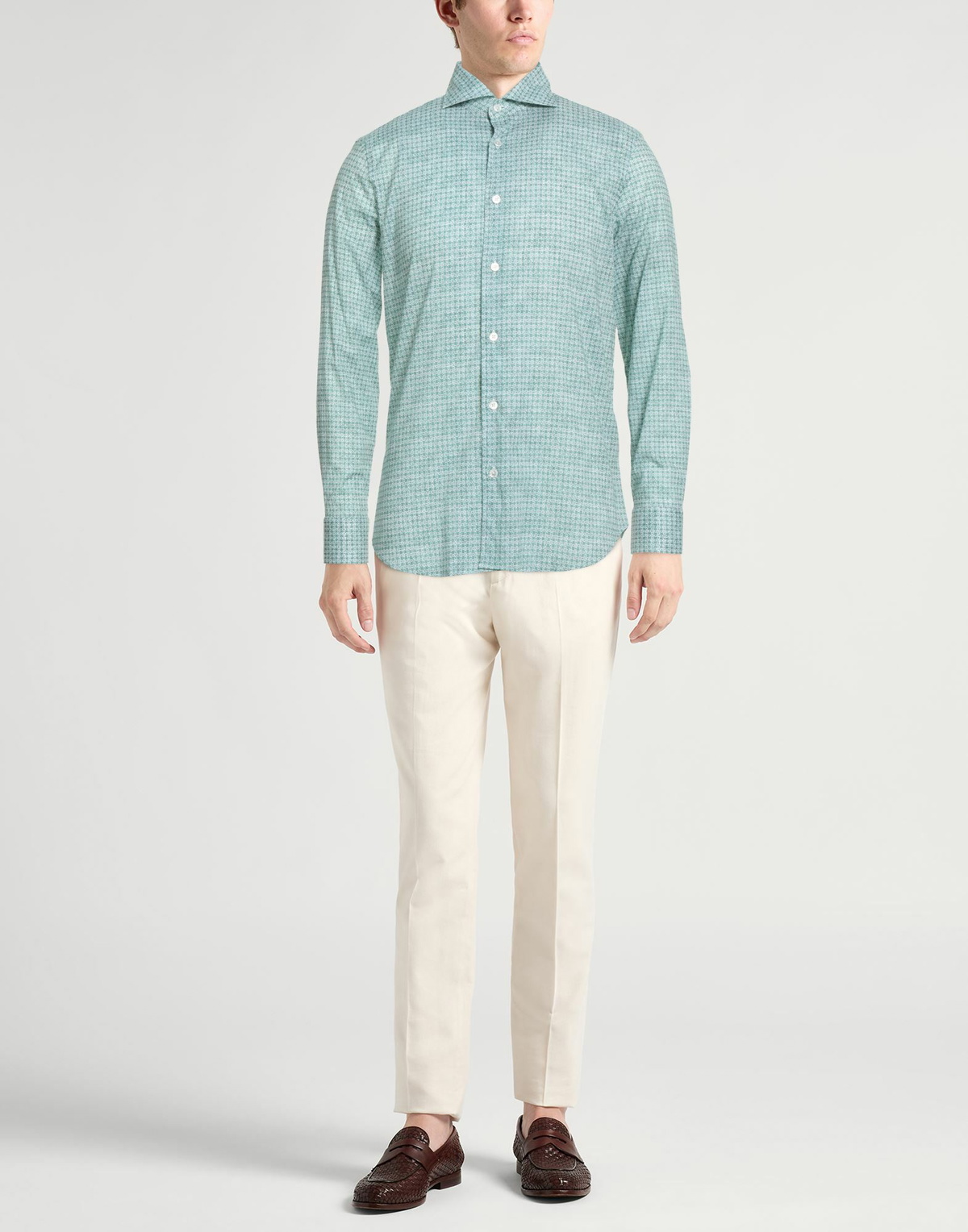 Fedeli Mens Shirt in Green