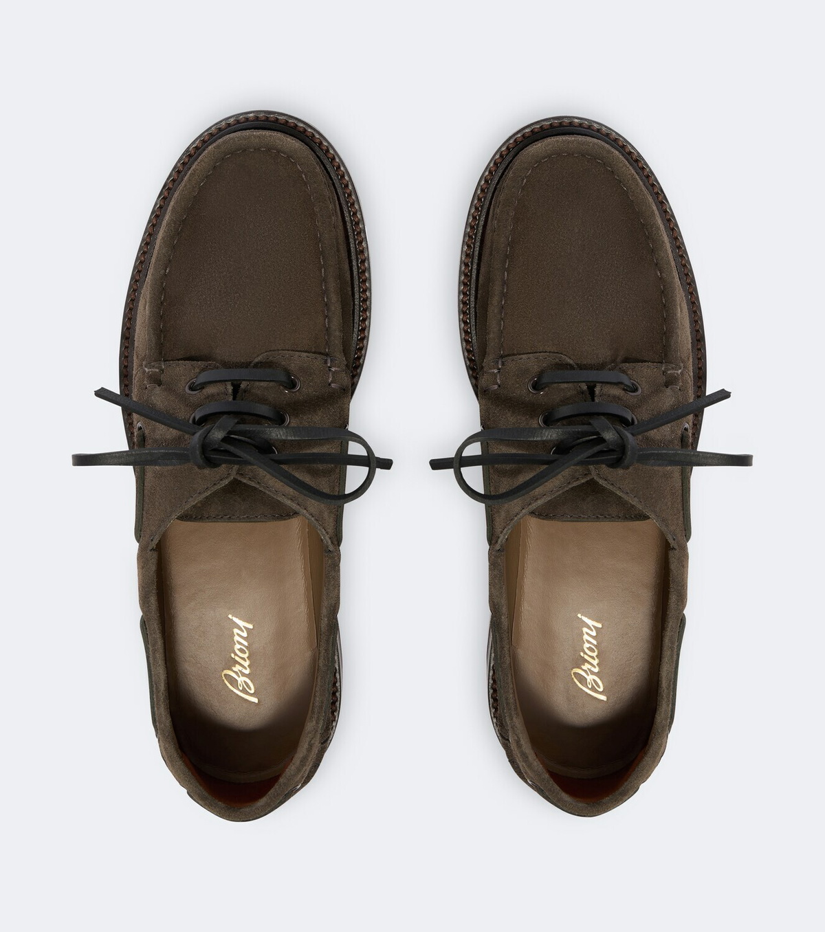 Brioni Suede boat shoes
