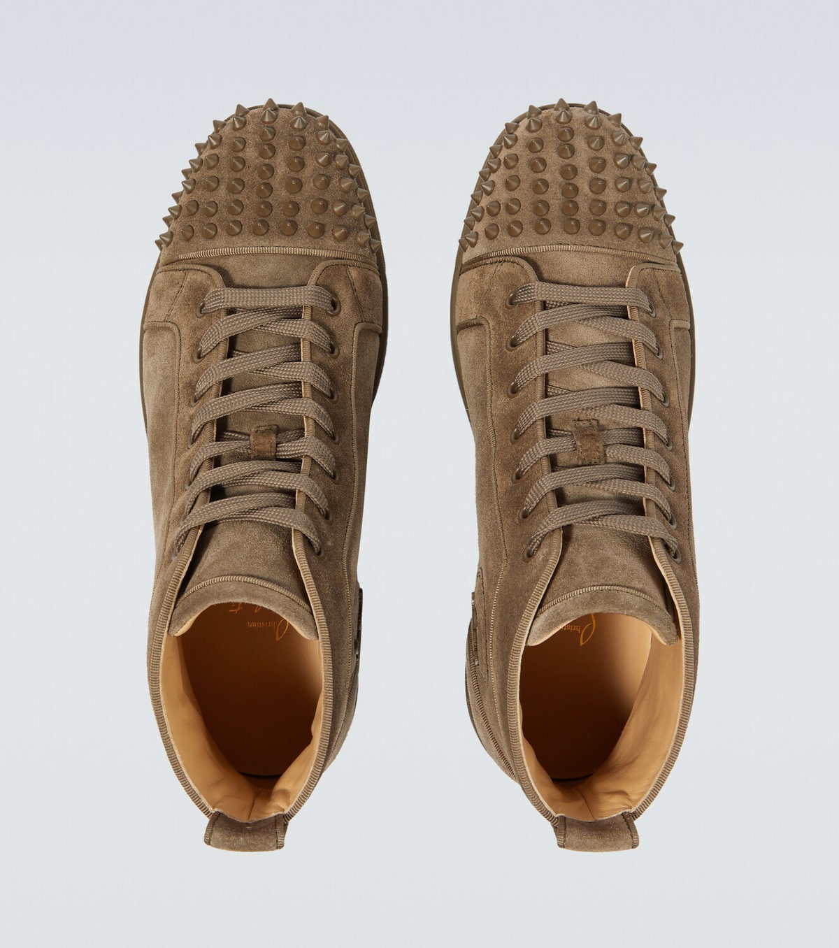 ChristianLouboutinハイトップスニーカー LouisSpikes スエード Christian Louboutin Louis Spikes suede high-top sneakers