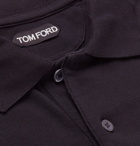 TOM FORD - Slim-Fit Cotton-Piqué Polo Shirt - Blue