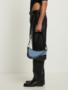 MUGLER - Spiral Embossed Denim Shoulder Bag