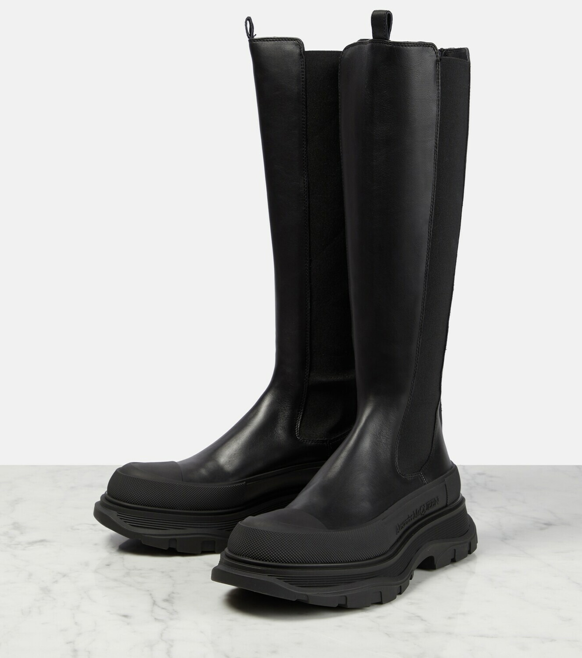 Alexander McQueen Kneehigh leather boots Alexander McQueen