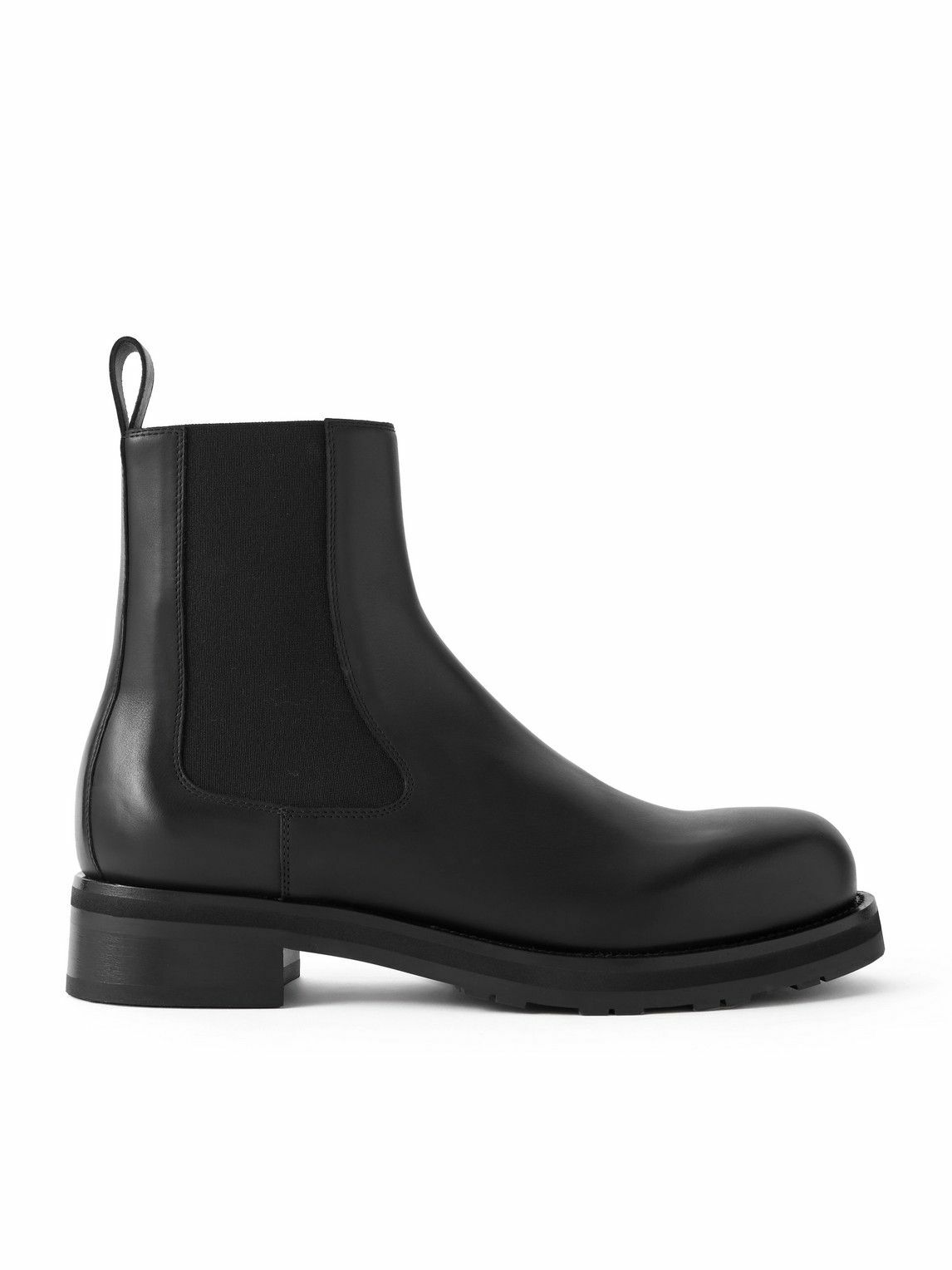 The Row - Oiled-Leather Chelsea Boots - Black