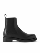 The Row - Oiled-Leather Chelsea Boots - Black