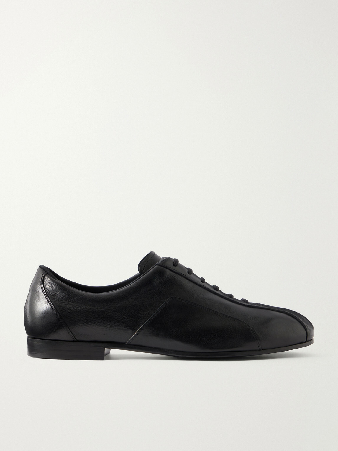 Jil Sander - Leather Derby Shoe - Black