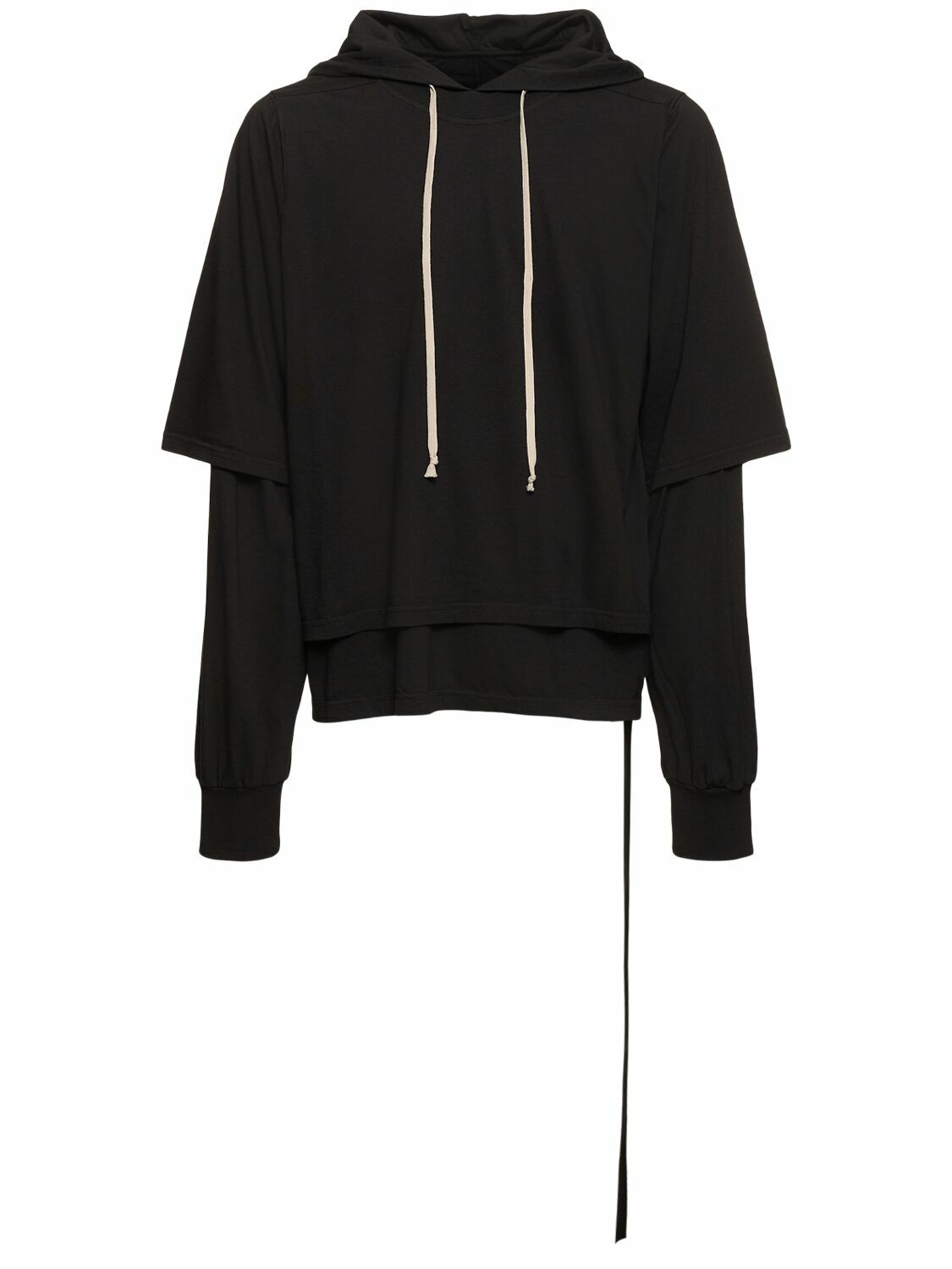 Tシャツ・カットソー RICK OWENS Rick Owens Drkshdw  Hustler Sweatshirt RICK OWENS DRKSHDW | HUSTLER HOODIE TEE