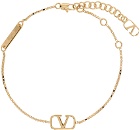 Valentino Garavani Gold Logo Bracelet